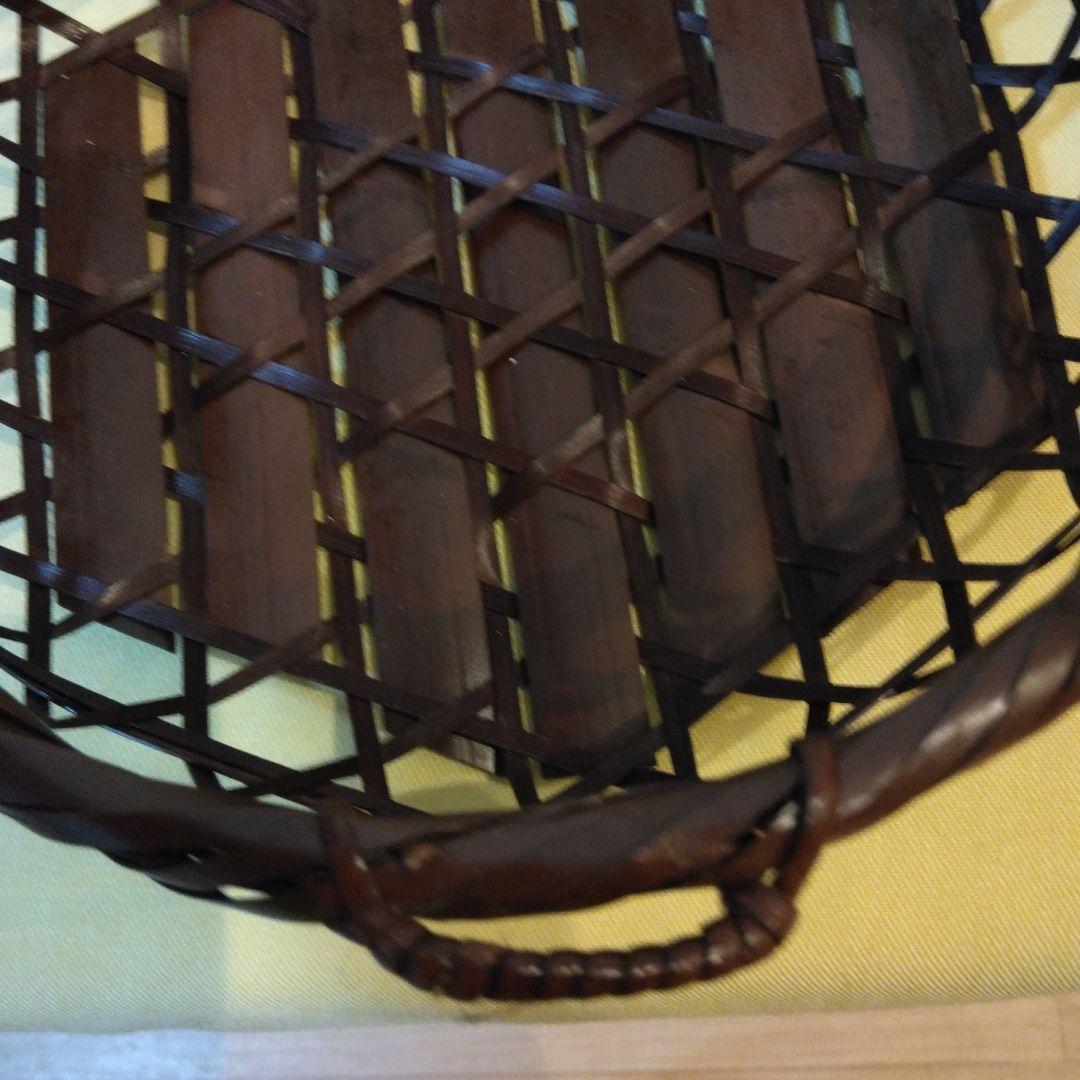 多目的籐製?円形バスケット持ち手付き15個