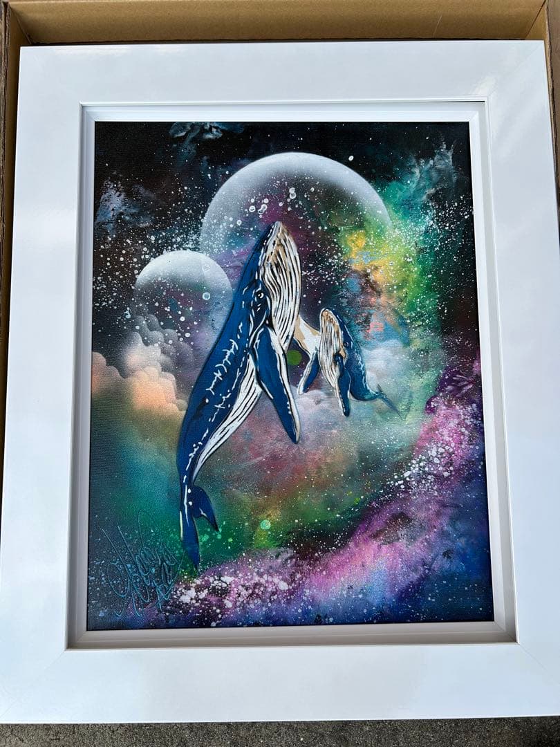 ひ*ろ様 ⭐︎匿名配送スプレーアートエデンF 6サイズキャンバス白額付き