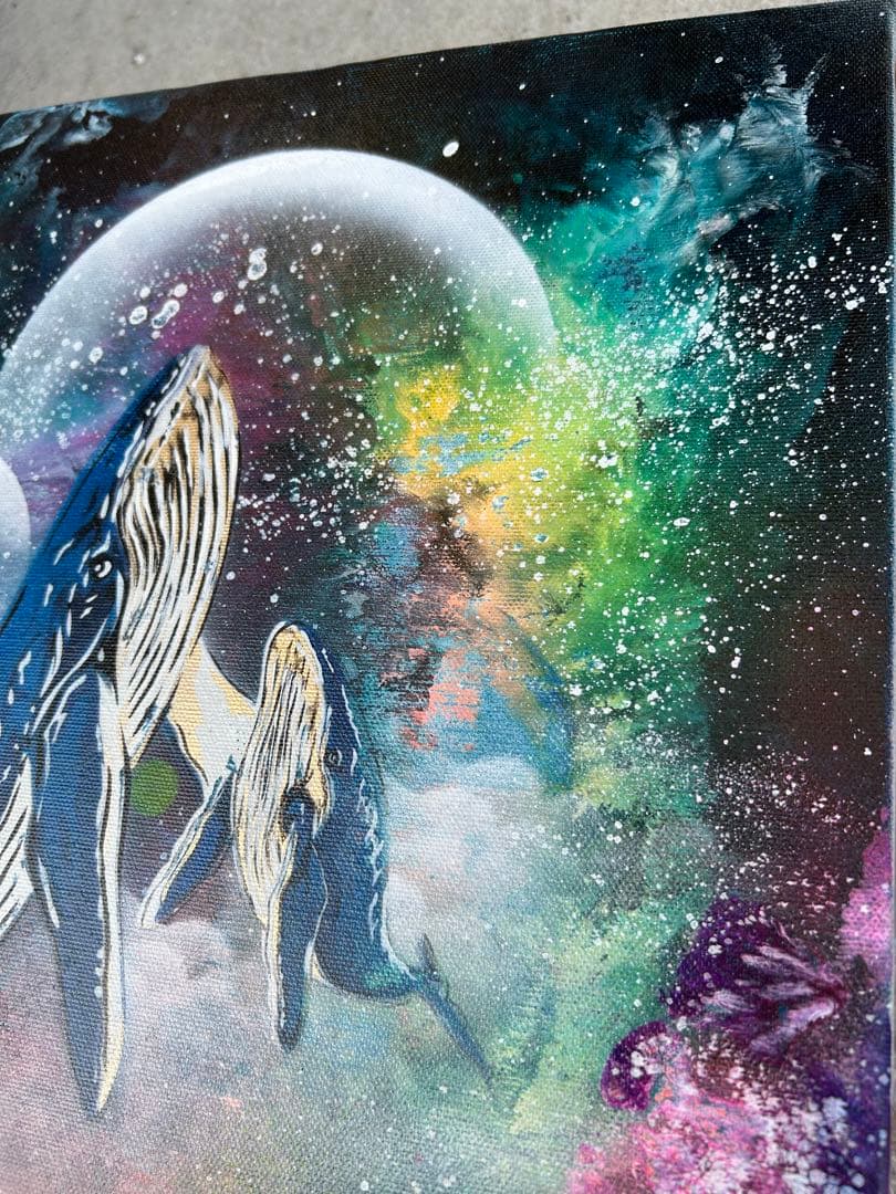 ⭐︎匿名配送スプレーアートエデンF 6サイズキャンバス白額付き