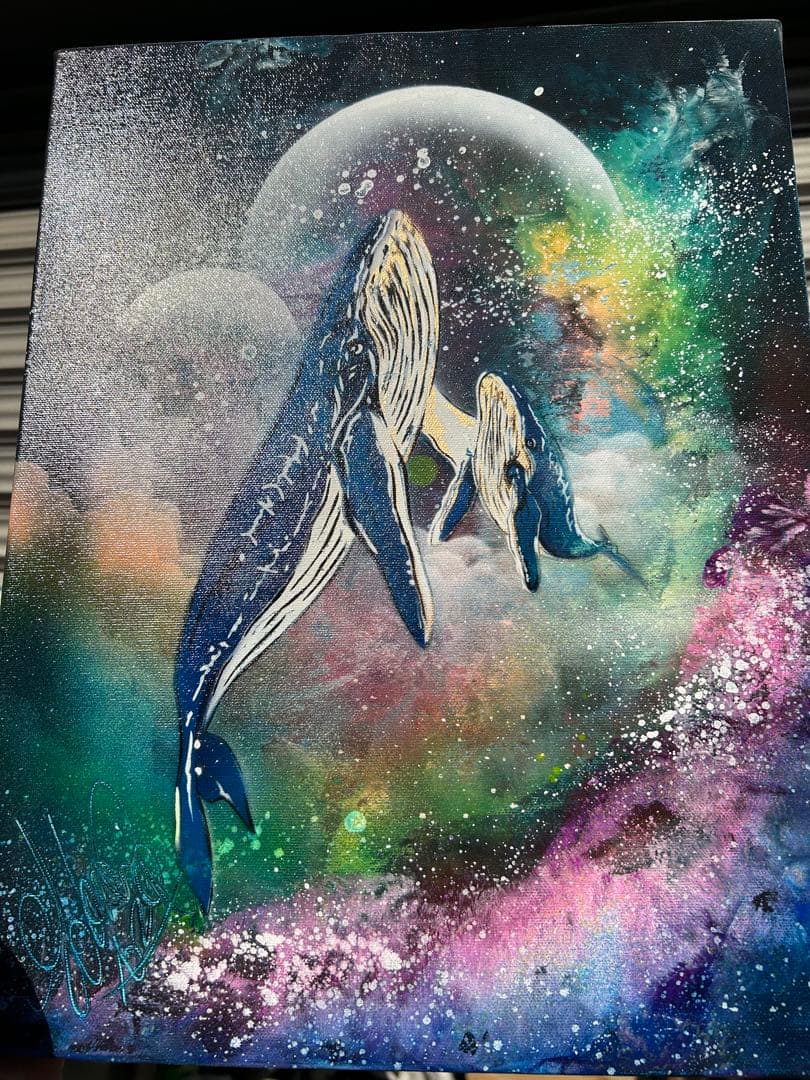 ⭐︎匿名配送スプレーアートエデンF 6サイズキャンバス白額付き