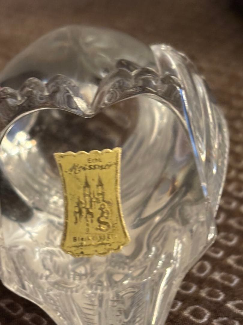 マイセン フクロウの置物 クリスタルガラス・ペーパーウェイト