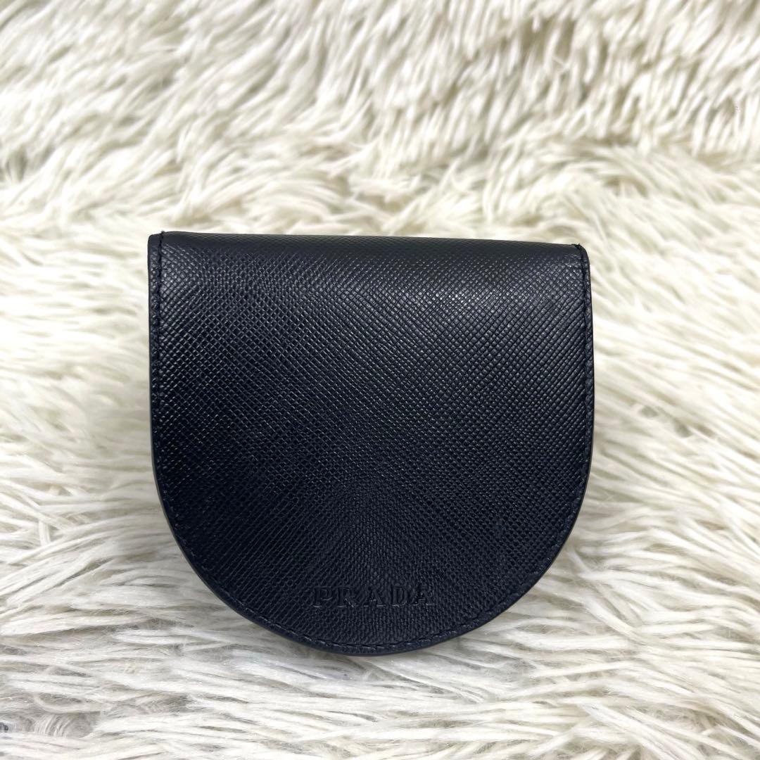専用‼️PRADA プラダ　サフィアーノ レザー　馬蹄型　小銭入れ　ケース