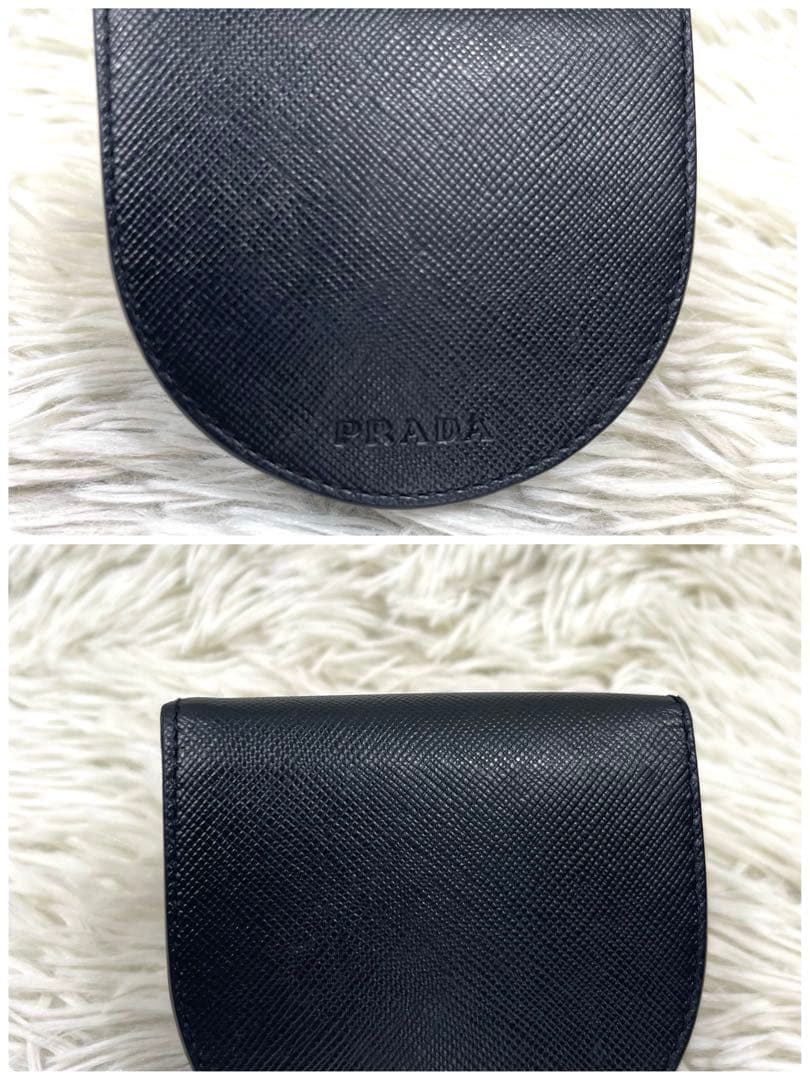 専用‼️PRADA プラダ　サフィアーノ レザー　馬蹄型　小銭入れ　ケース