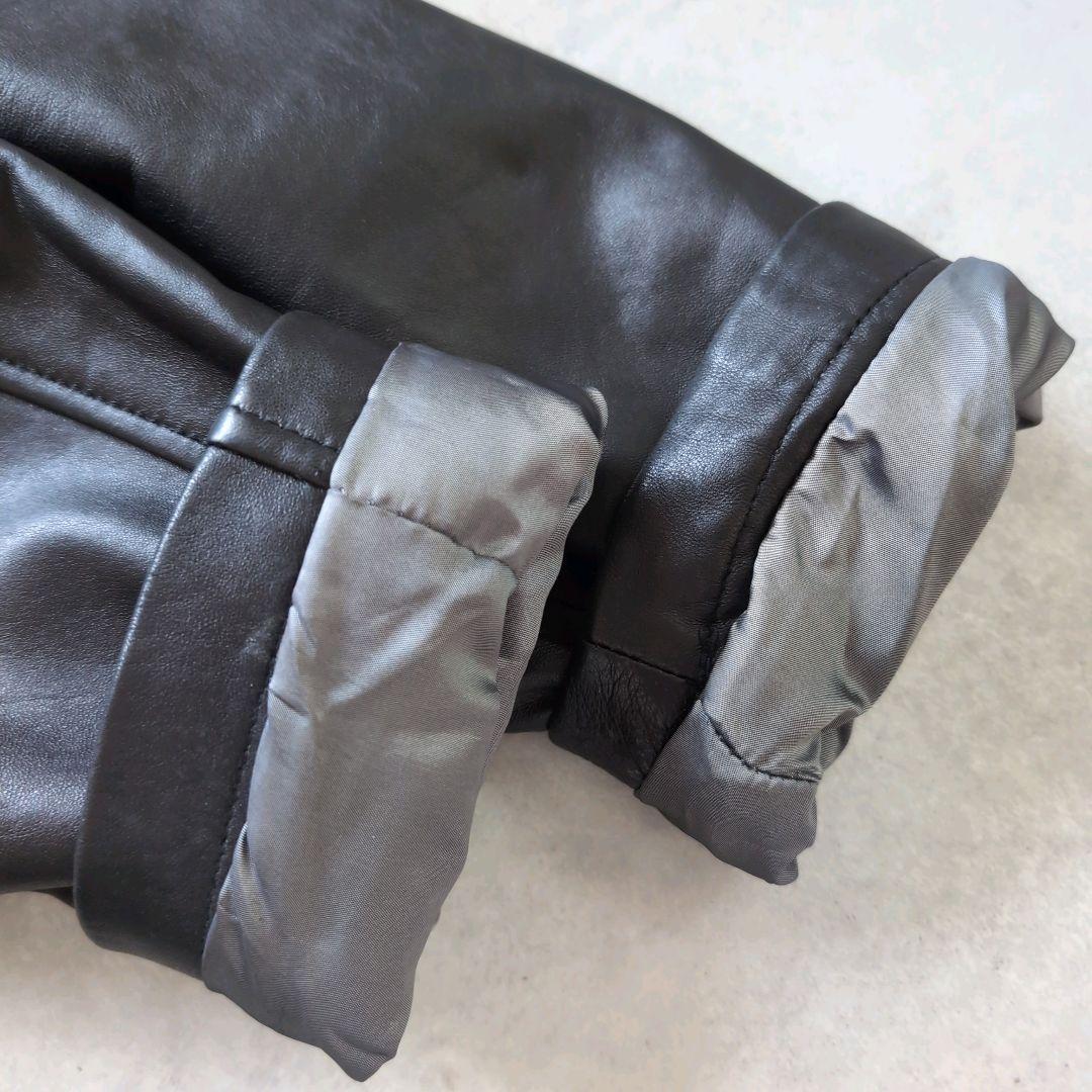 カルバンクライン リアルレザー シングルライダース ブラック Mサイズ