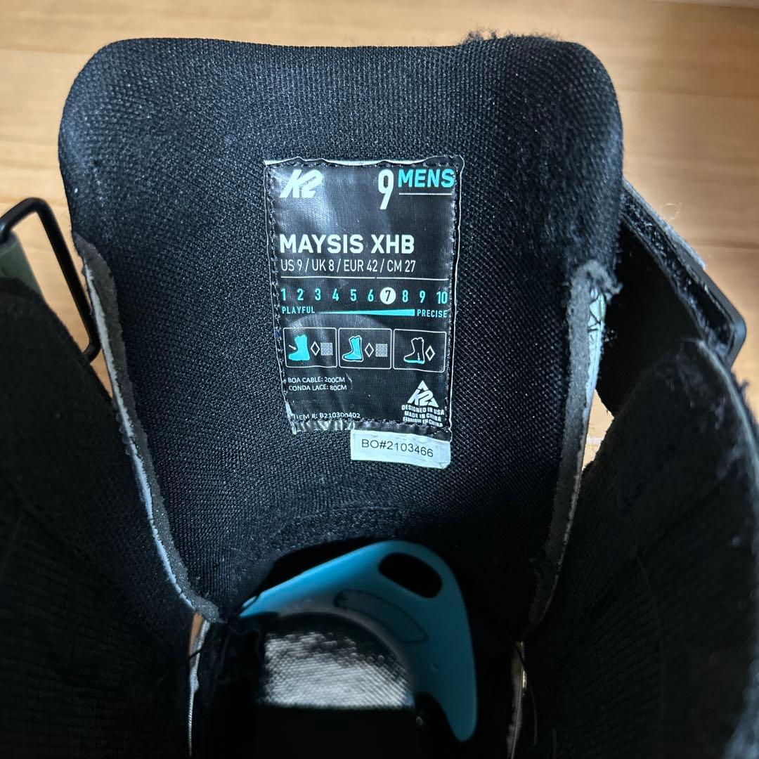 K2 clicker XHB オリーブ色 スノーボードブーツ ビンディング