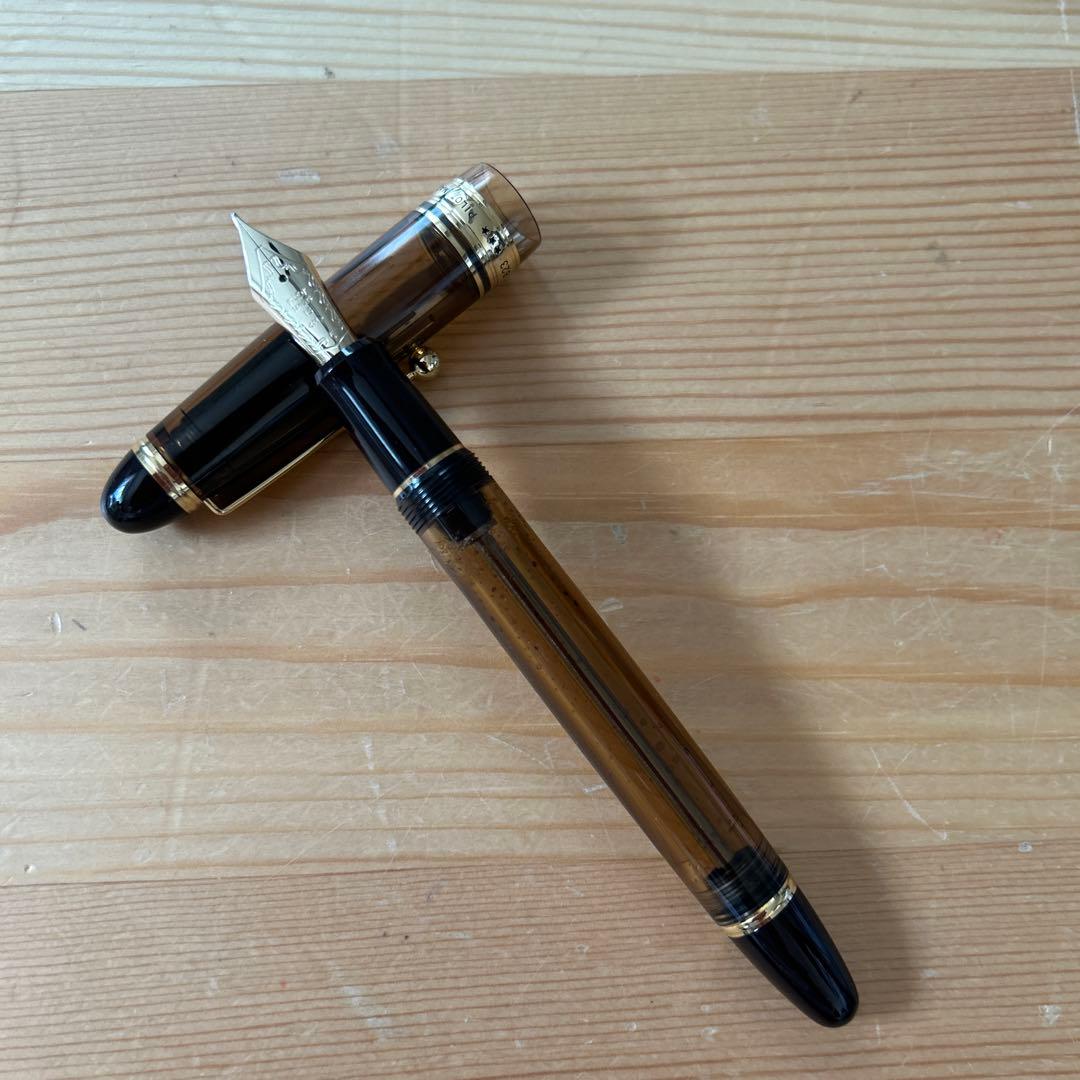 パイロット 万年筆 カスタム823 FKK3MRPBNM中字ブラウン軸