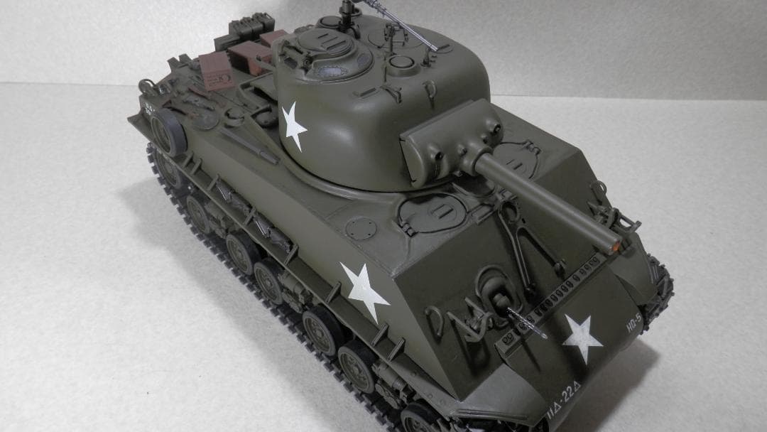 １／１６スケール　RC戦車組立済み　Ｍ４シャーマン　フルオペ　２ｃｈプロポ付き