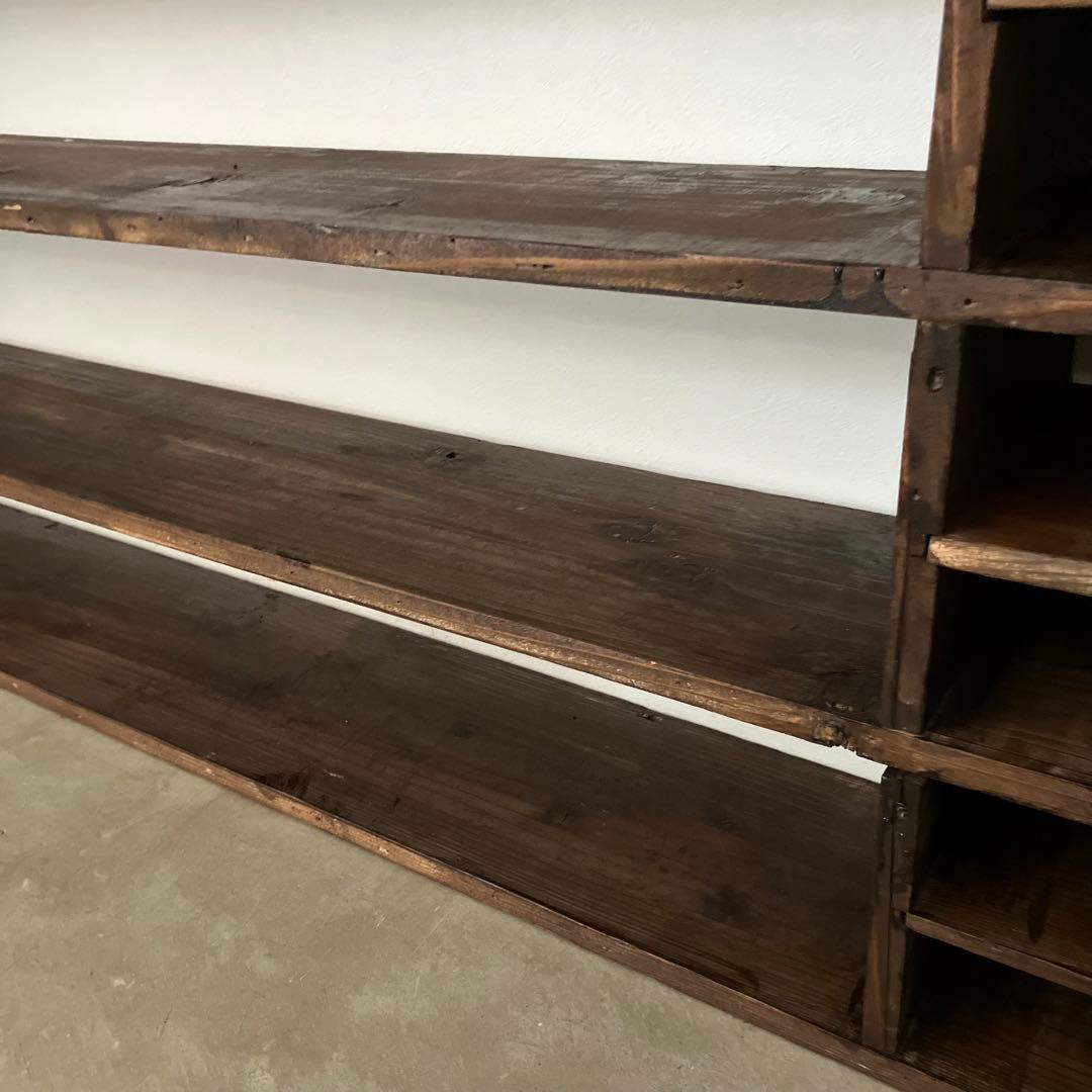 レトロ　アンティーク　古道具　古家具　昭和　大正　食器棚　本棚　飾り棚　シェルフ