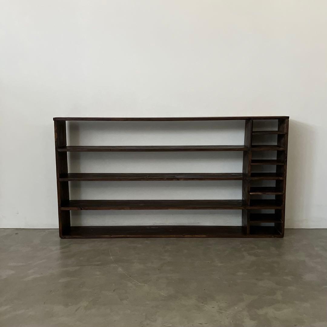 レトロ　アンティーク　古道具　古家具　昭和　大正　食器棚　本棚　飾り棚　シェルフ