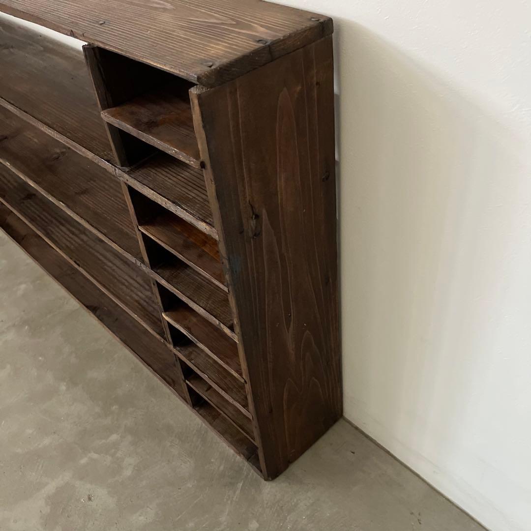 レトロ　アンティーク　古道具　古家具　昭和　大正　食器棚　本棚　飾り棚　シェルフ