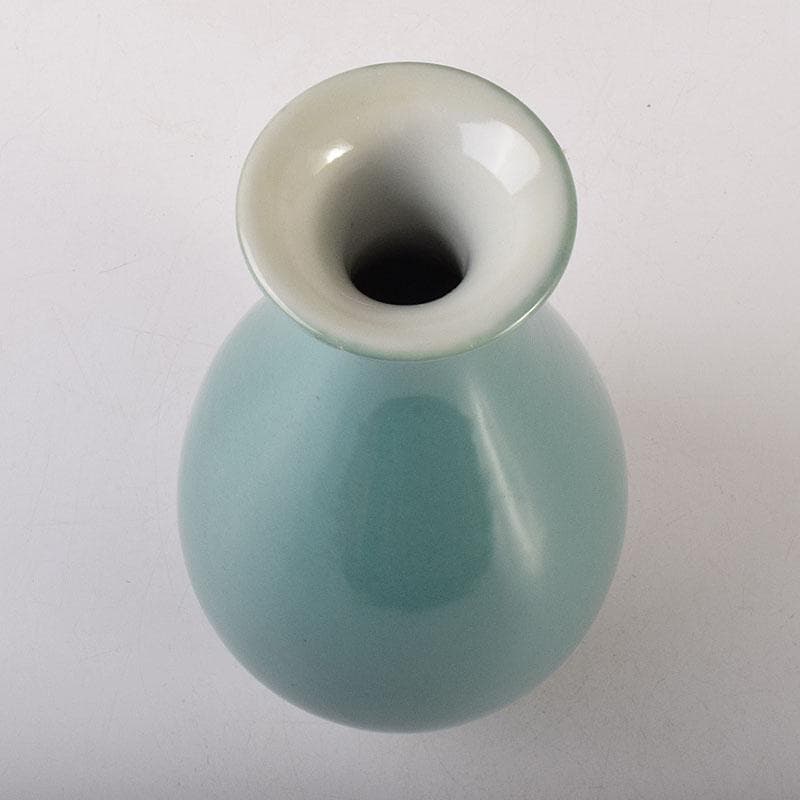 中国　大明正徳年製　青磁　玉壺春瓶　N　6999