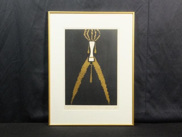 ヤノス・カス　直筆サイン『青ひげ公の城より』リトグラフ 1981年 1010F