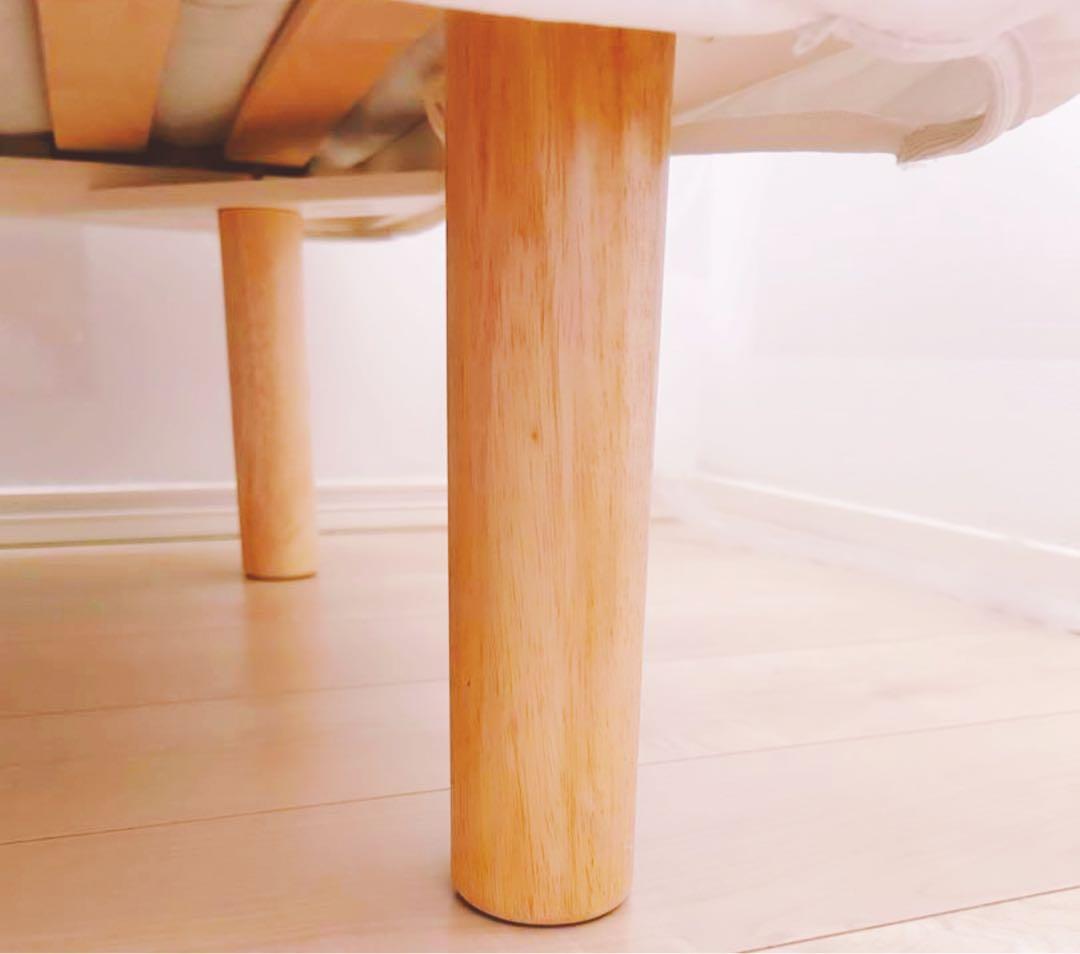 【大阪市】無印良品 高密度コイル 高さ20cm 脚付マットレス　スモール ベッド