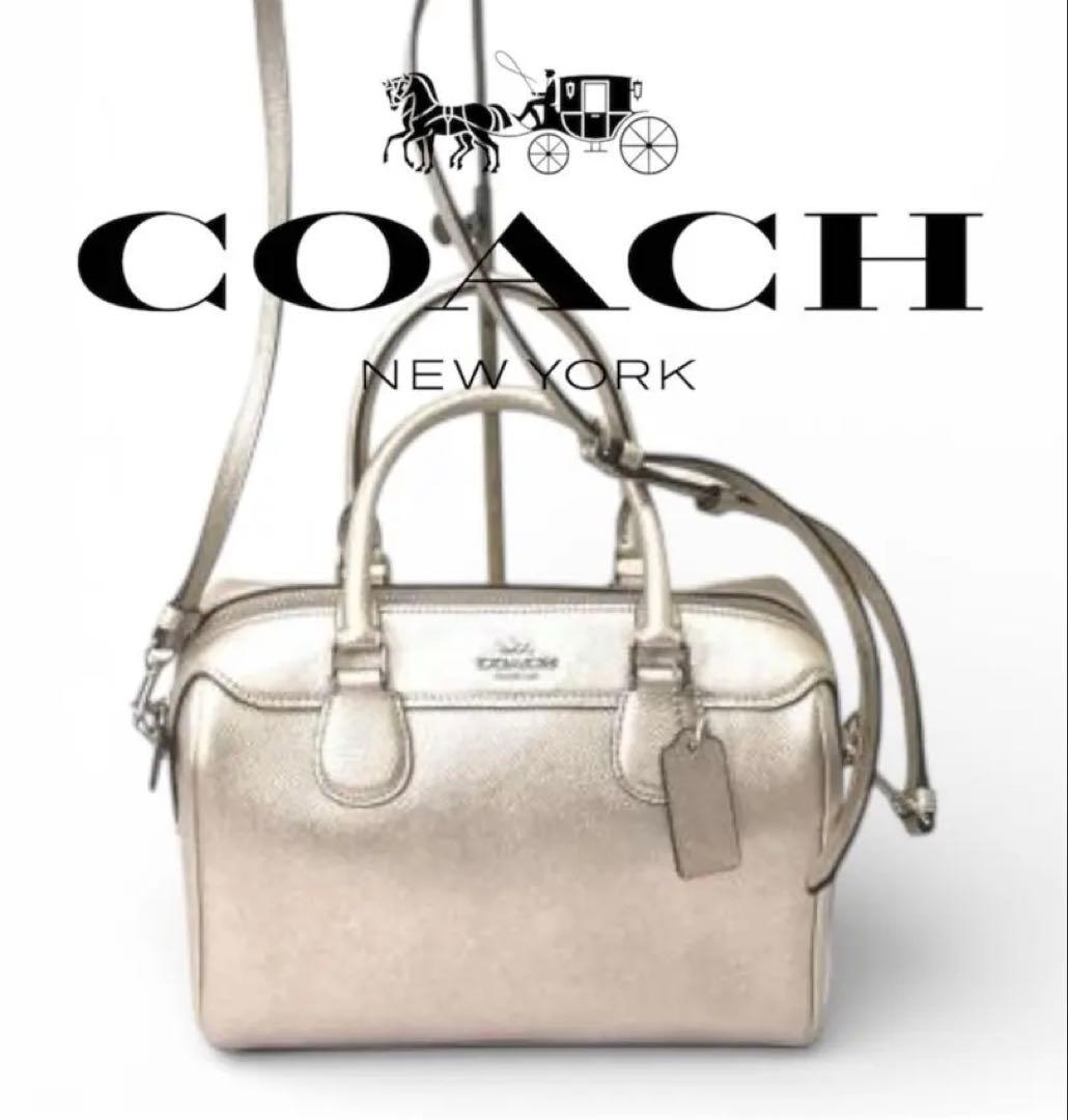 a*o様 ❤️COACH❤️ ゴールド ハンドバッグショルダーバッグ 2way