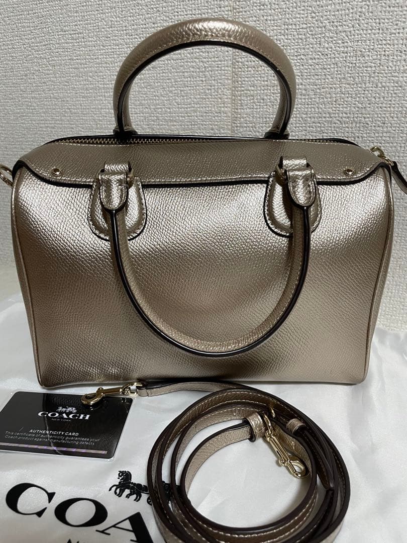 a*o様 ❤️COACH❤️ ゴールド ハンドバッグショルダーバッグ 2way