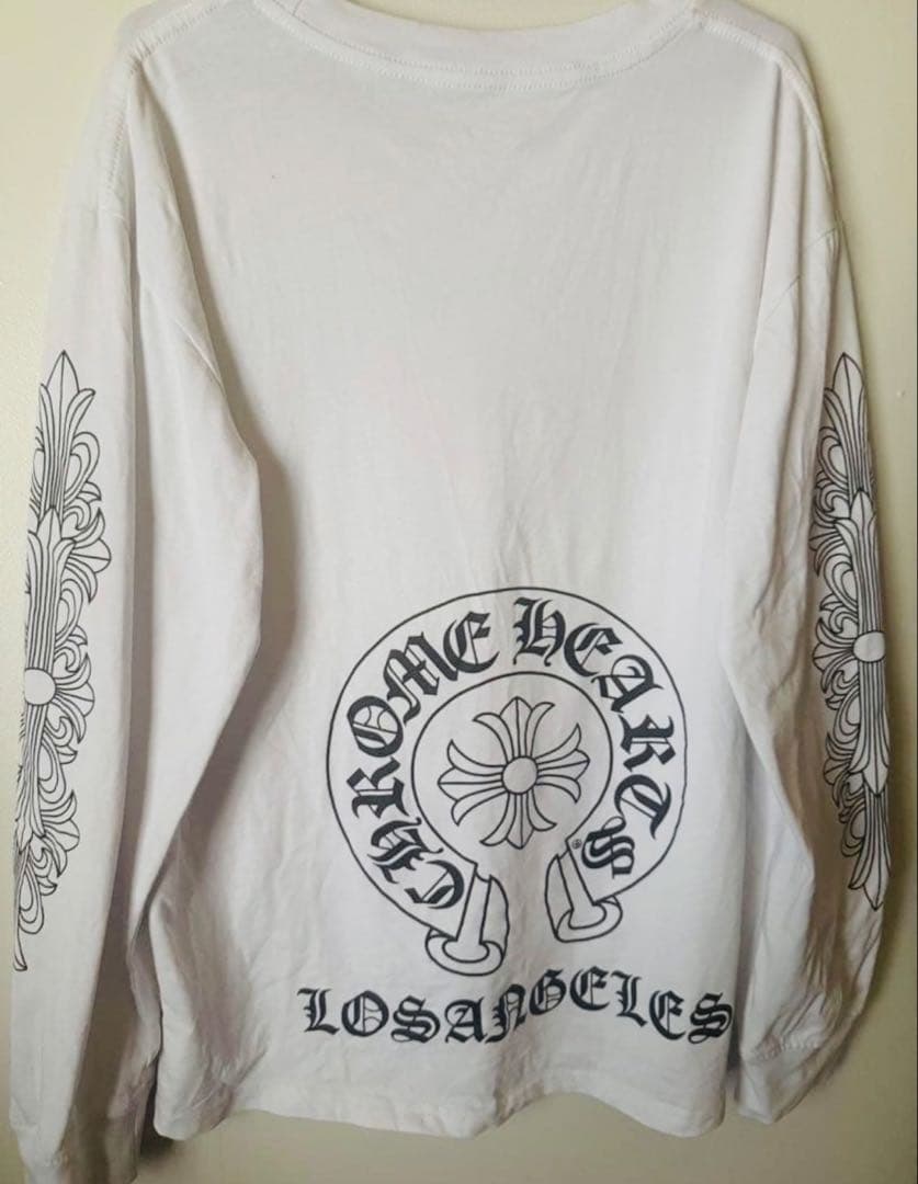 Chrome Hearts White ロングTシャツ
