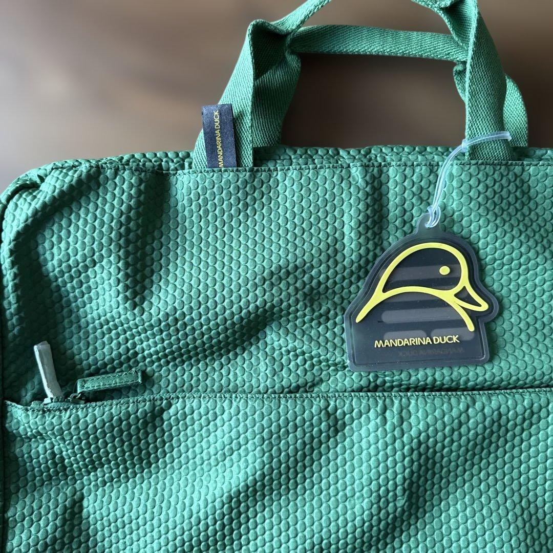 MANDARINA DUCK メッシュボストンバッグ グリーン 新品
