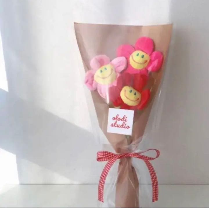 チャンキーフラワー ぬいぐるみ 花束 ギフト 韓国 オルチャン 出産祝 素材