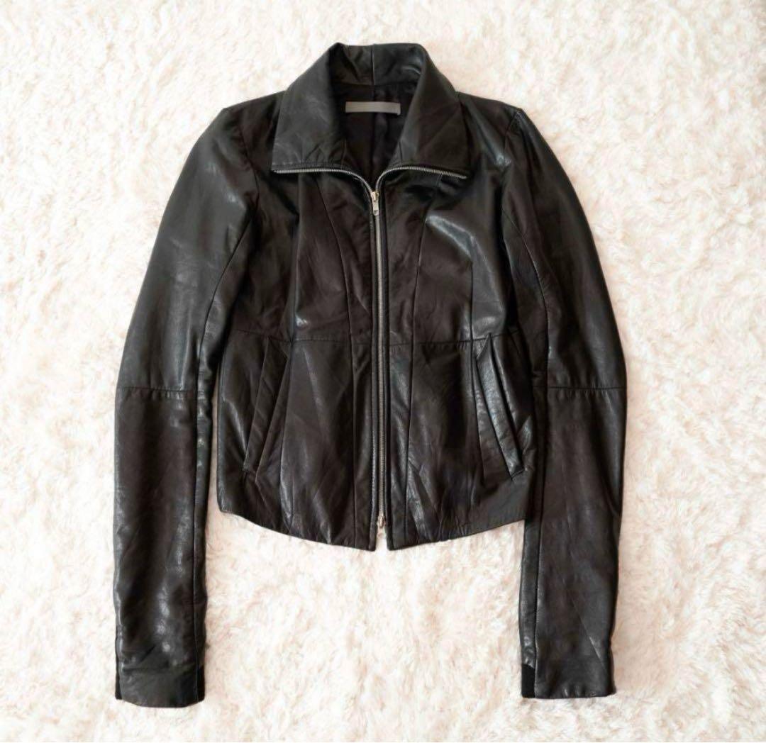 EKAM エカム シングルライダースジャケット ラムレザー 羊革