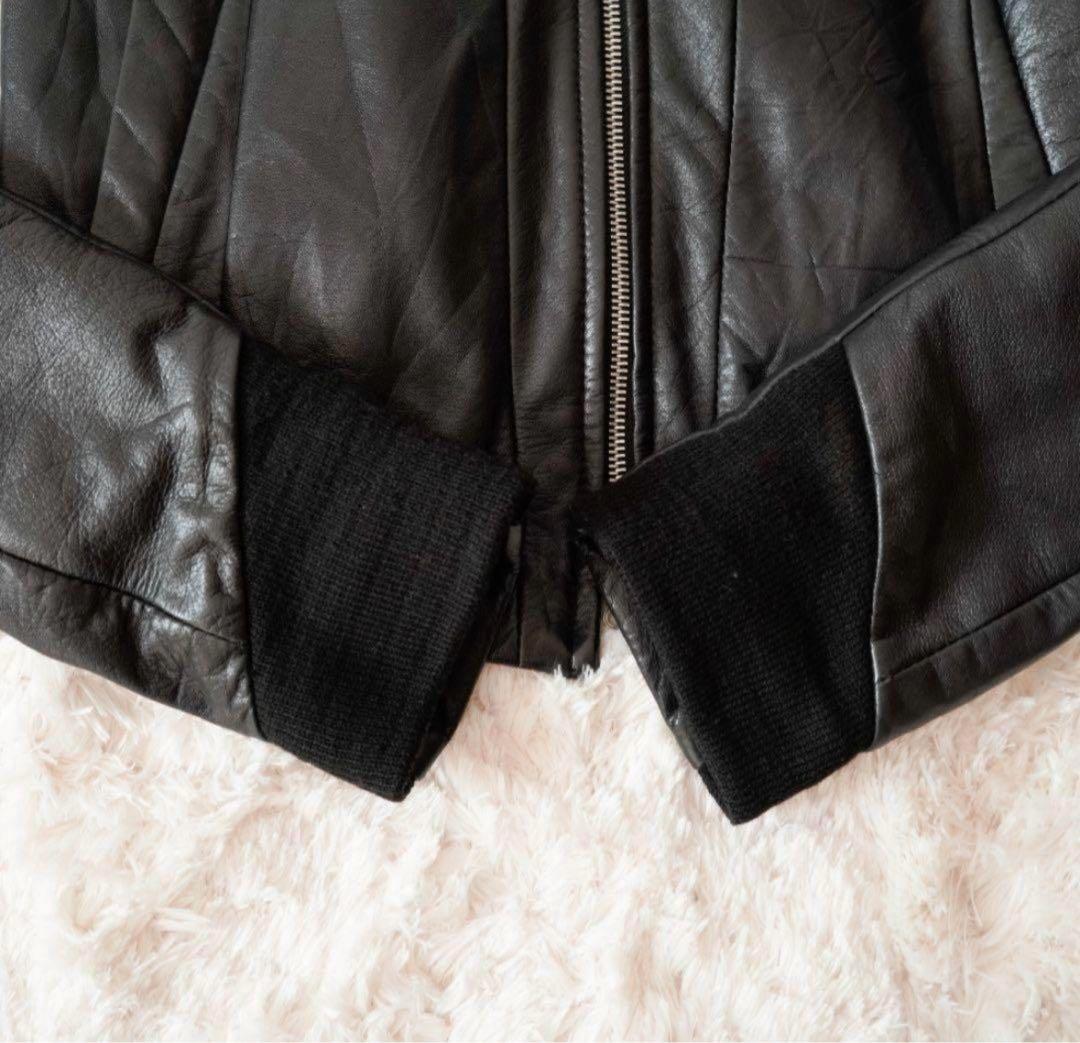 EKAM エカム シングルライダースジャケット ラムレザー 羊革