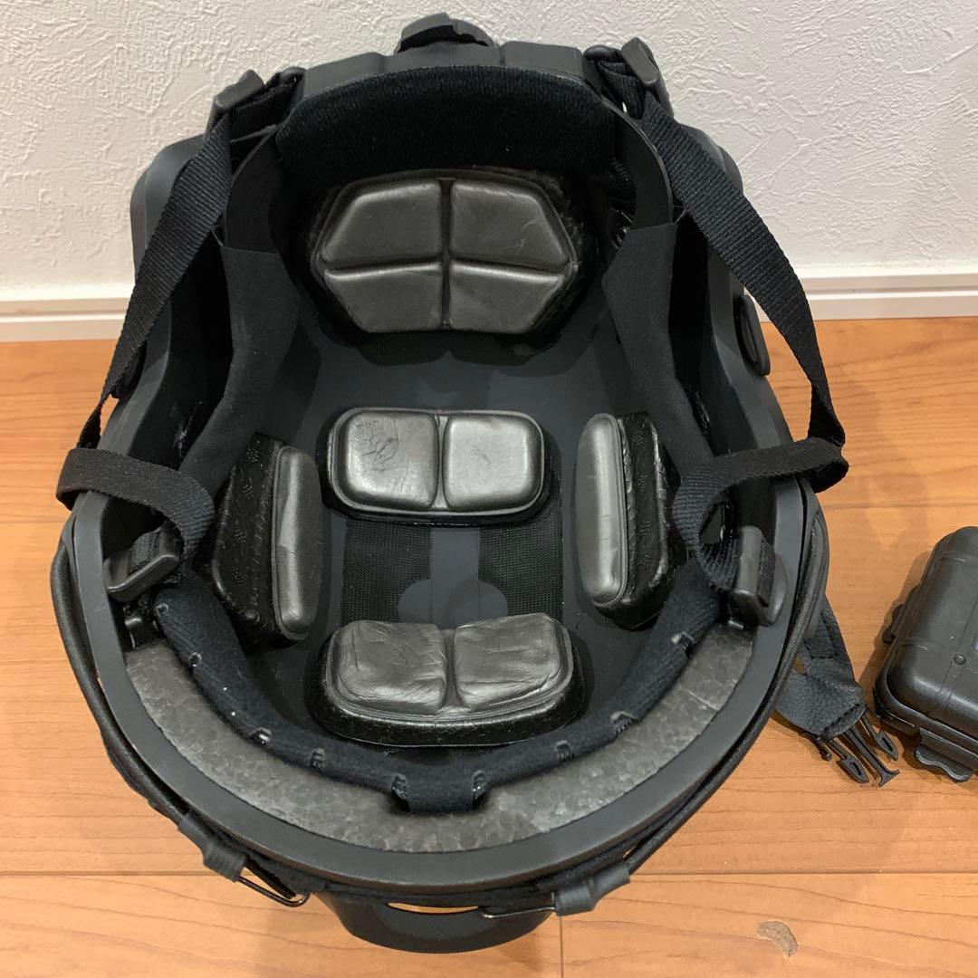 チームウェンディ タイプ ヘルメットレールアダプター付き サバゲー装備 ブラック