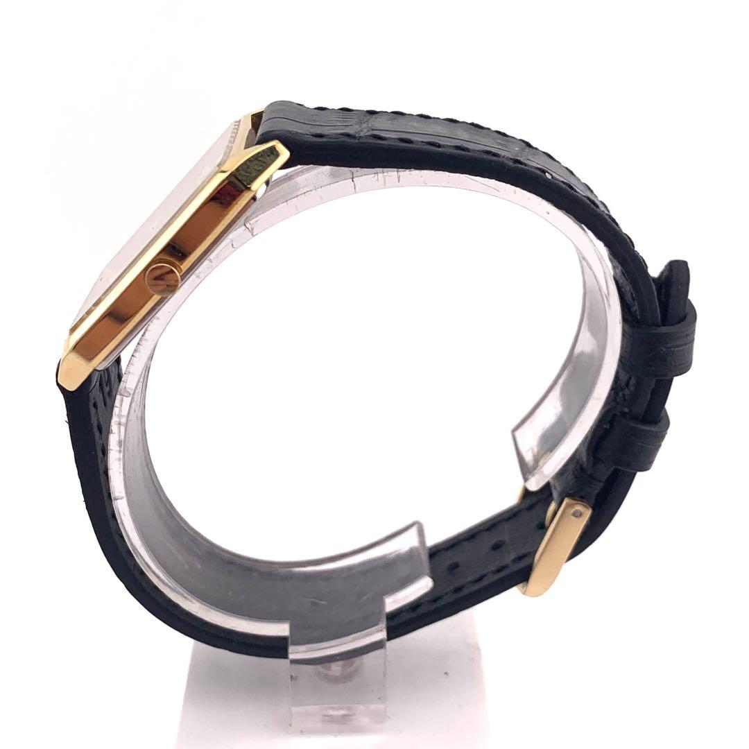 7-3691 SEIKO 7431-5210 クォーツ 腕時計 ゴールド/ブラッ