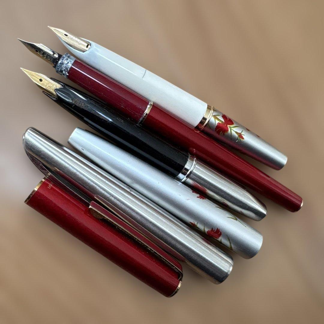 万年筆　セット　18金ペン先 14金ペン先 3本