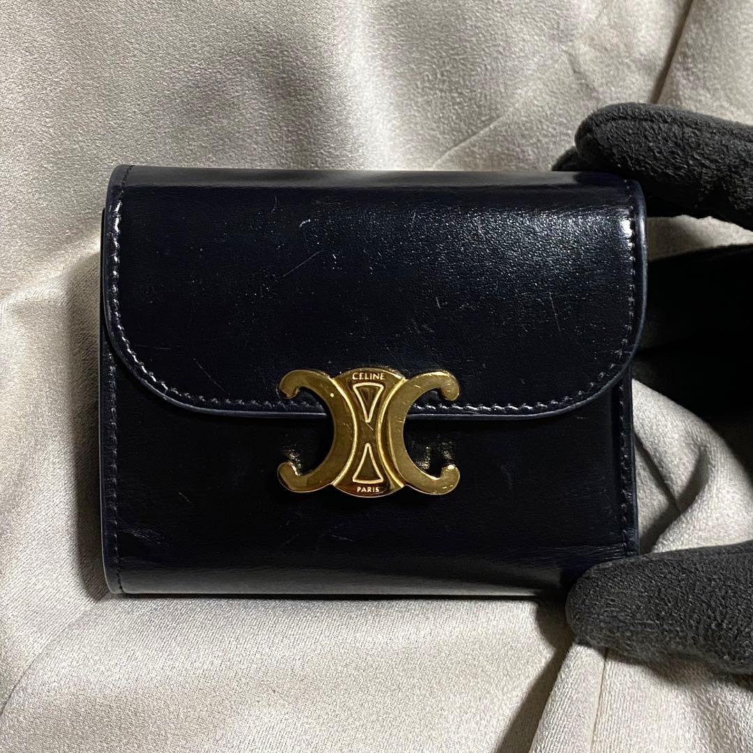 CELINE スモールフラップウォレット トリオンフ