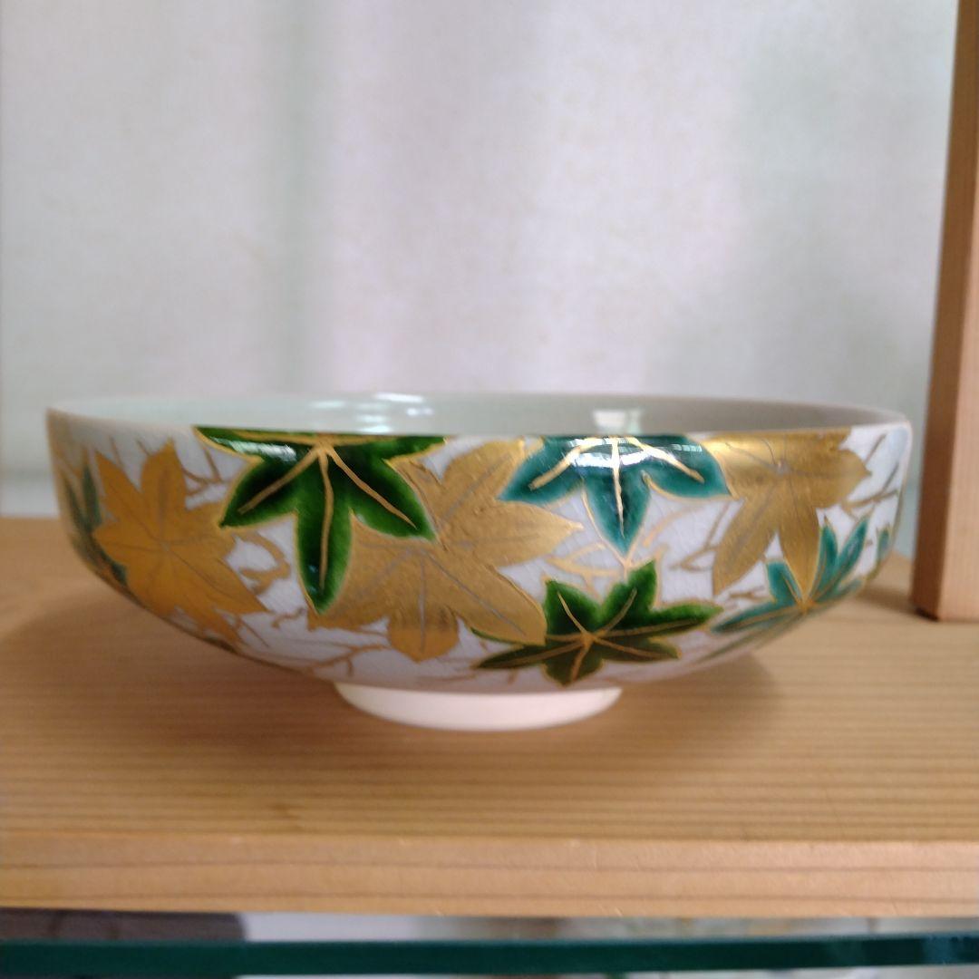茶道具　期間限定特価　青楓絵平茶碗(菊渓)美品