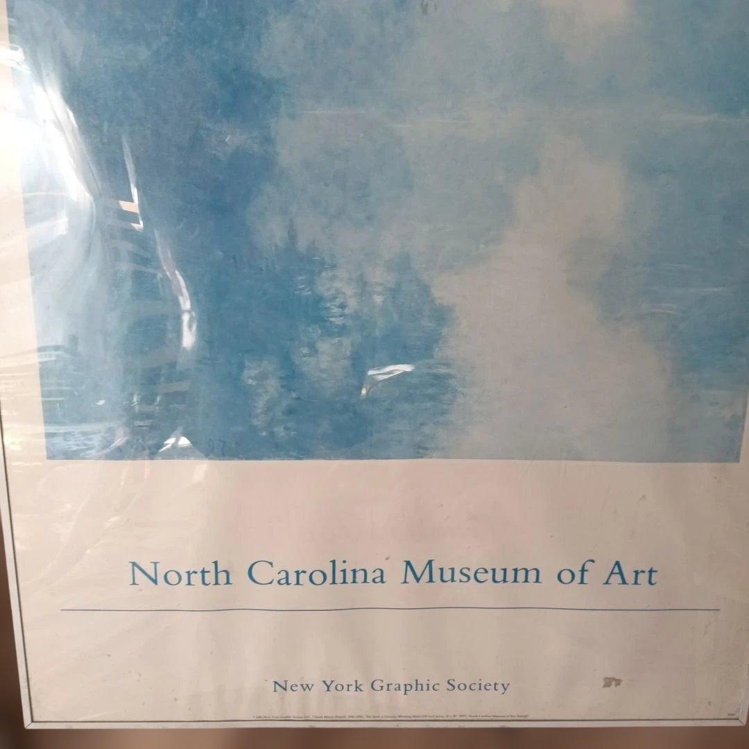 モネ　ジヴェルニー近郊のセーヌ川支流　霧　 特大ポスター