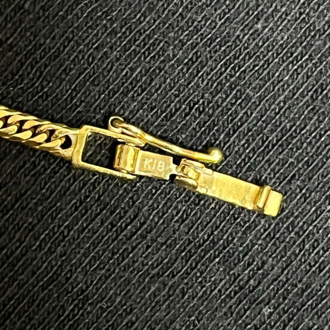 K18 喜平６面ダブルアンクレット　23cm 5g造幣局マーク付き