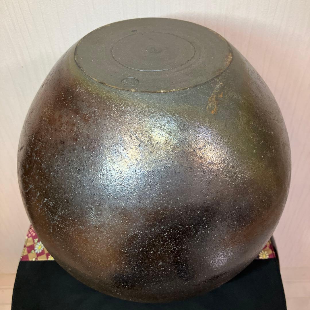 希少　種子島　よきの焼　壺　飾り台　花瓶　置物　骨董品　古美術品　能野焼