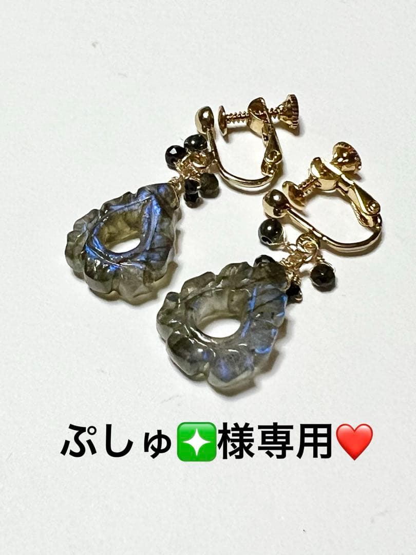 ぷしゅ❇️❤️ サージカルネジバネイヤリング　14kgf