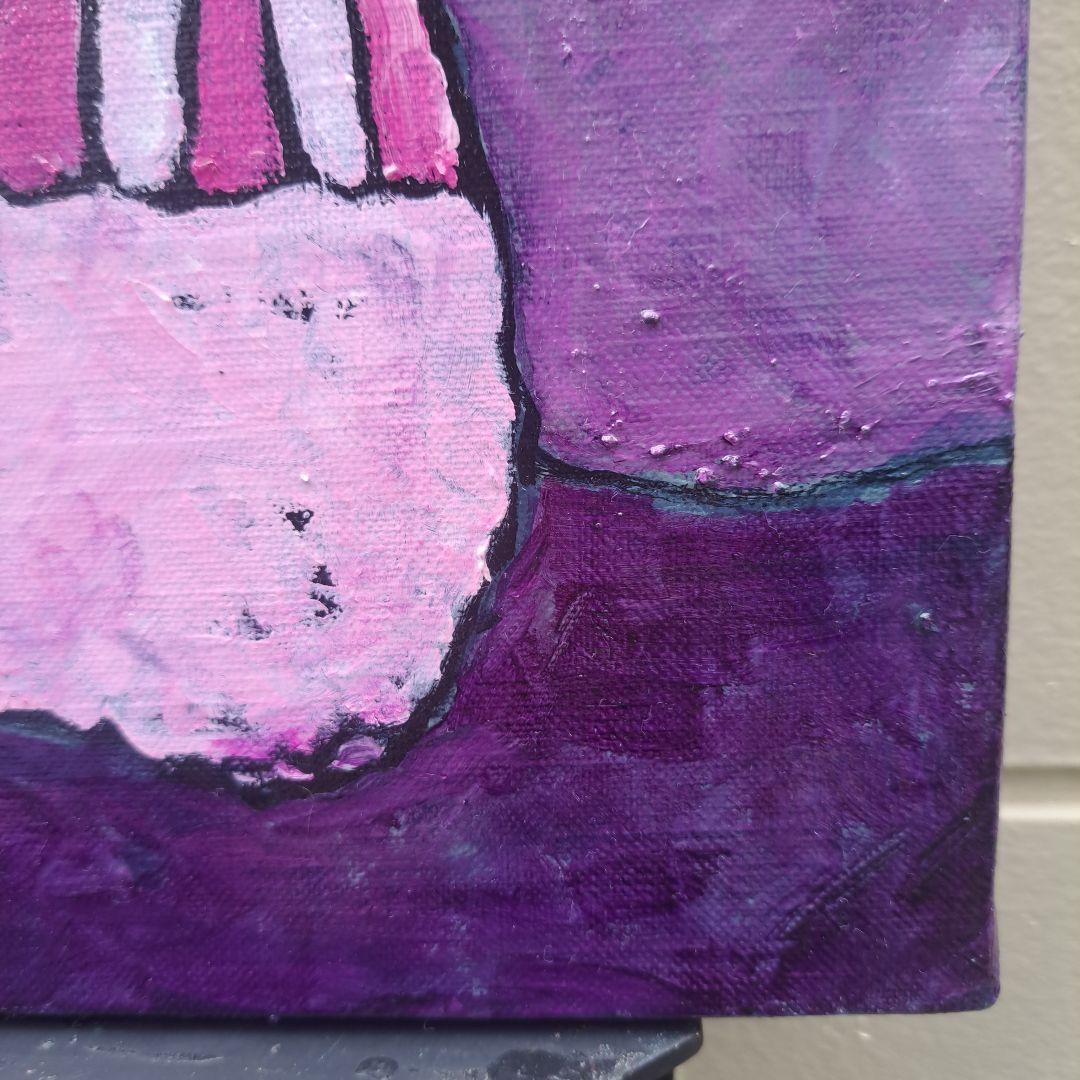 キャンバス油絵 　専用　ダンシングフラワー　渋華やかおしゃれアート