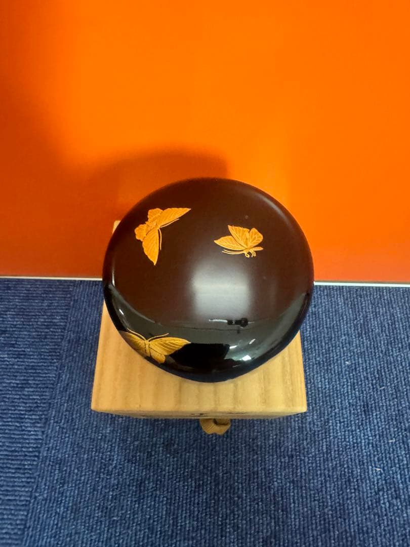 1761 茶道具　蝶蒔絵   棗