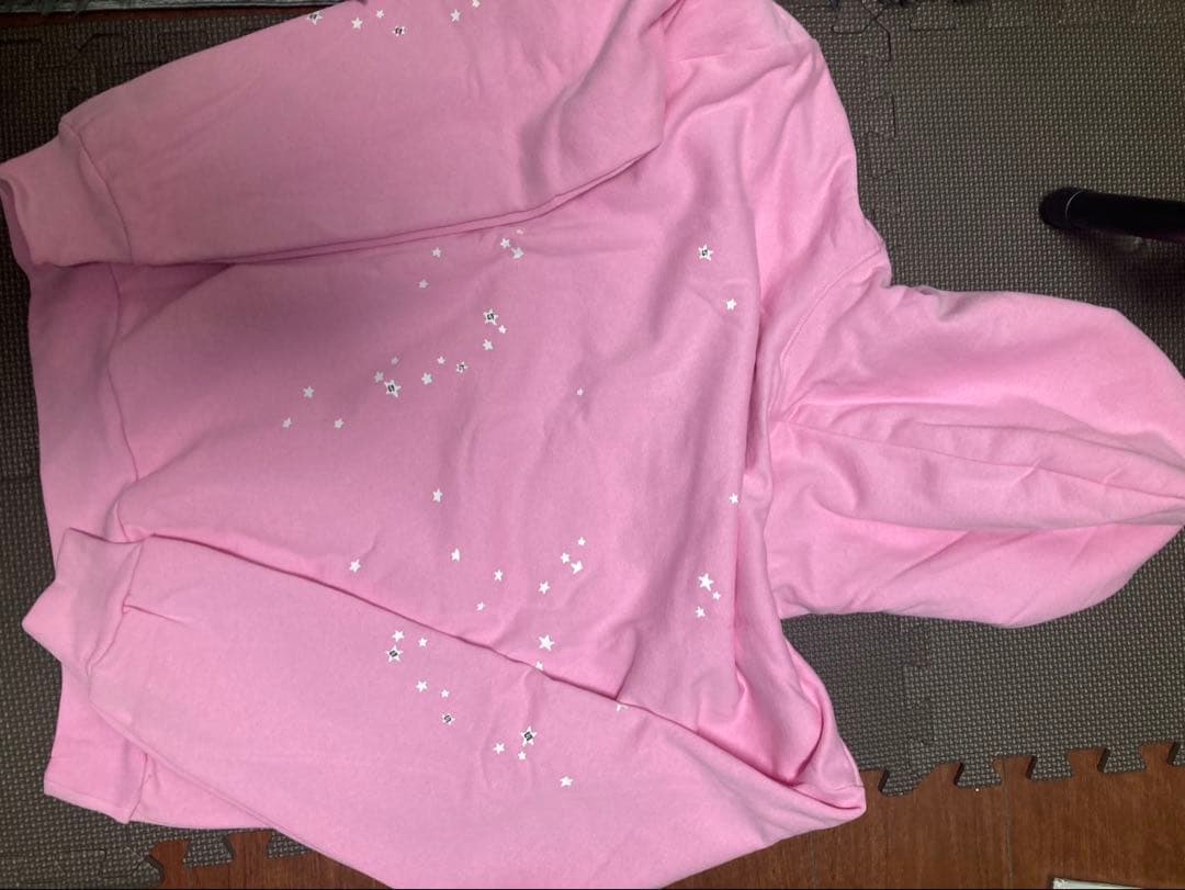 Sp5der atlata pink hoodie Sサイズ 早い者勝ち