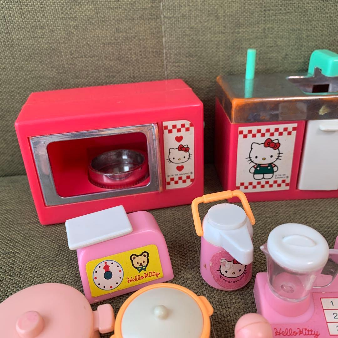 レア　当時物　キティ　ままごと　ミニチュア　キッチン　1995 サンリオ　レトロ