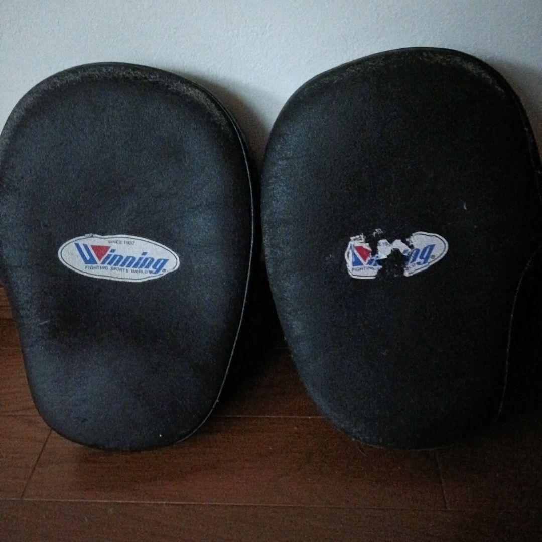 ミット付　SPS SAMURAI EDGE ボクシンググローブ 14oz 赤黒