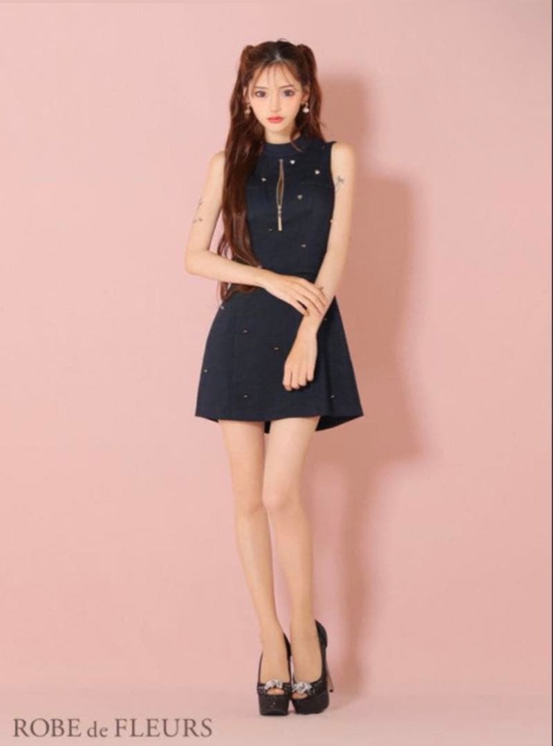 ROBE de FLEURS ローブドフルール ドレス キャバ ミニ　ハート