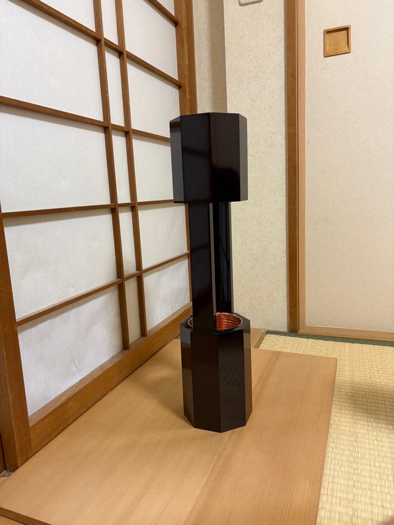 30 お正月限定セール　華道　八角二重切　 二重切り　花器　二重切　華道具　花瓶