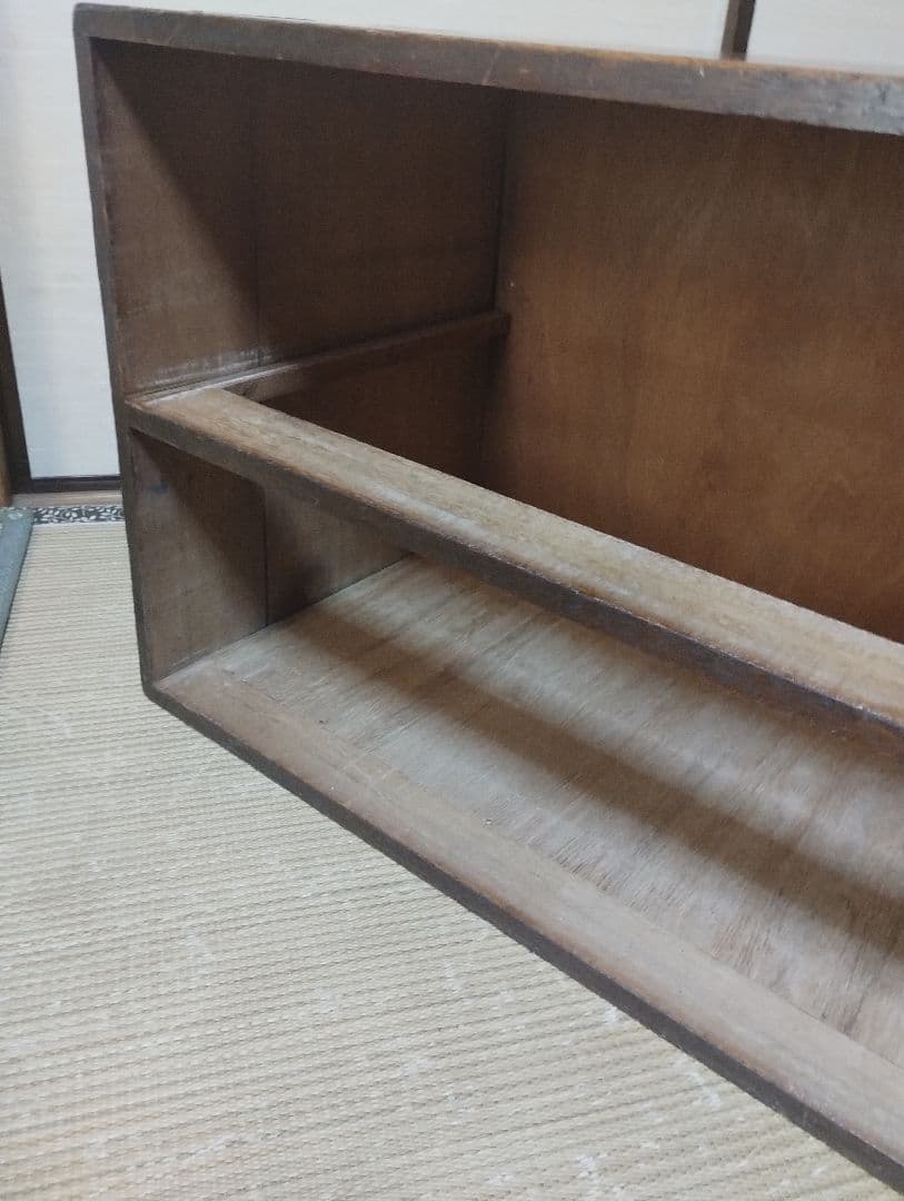 木製引き出し　整理タンス 　箪笥　2段　昭和レトロ　和骨董　古家具　無垢材