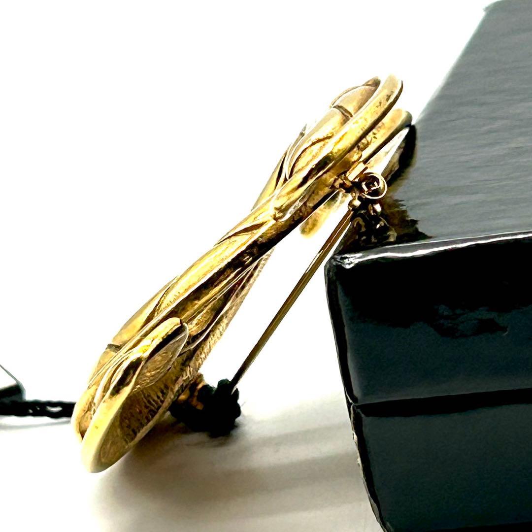 未使用 CHANEL シャネル ヴィンテージ マトラッセ ココマーク ブローチ