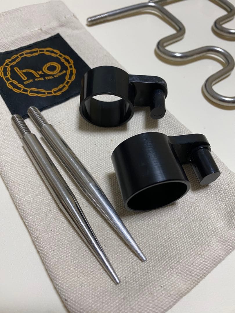 美品　hxo design ギア・ライトポール　ストレージトレーセット　グリーン