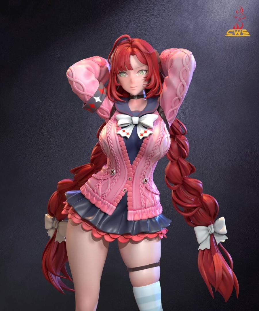 浮波柚葉　ゼンレスゾーンゼロ　ゼンゼロ　怪啖屋　20ｃｍ　未塗装未組立　光造形