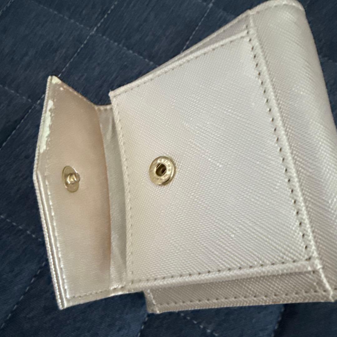 ビーズ刺繍 アイボリー クラッチバッグ