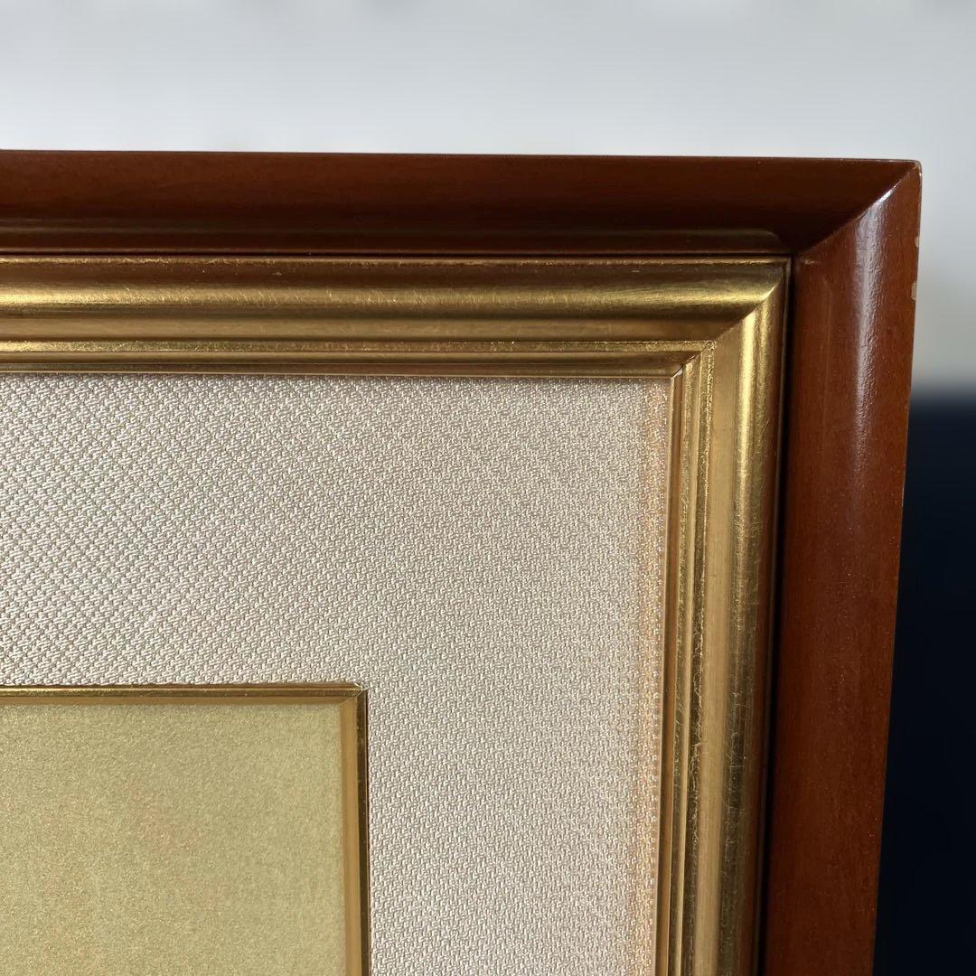 木版画　奥村土牛「牡丹」日本経済新聞社日経カルチャーサービスシール付