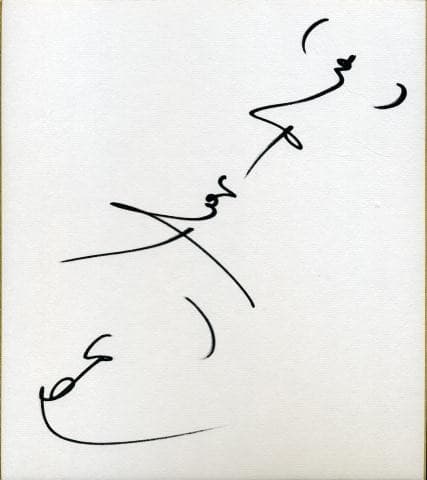 田中美里　直筆サイン色紙　当選品