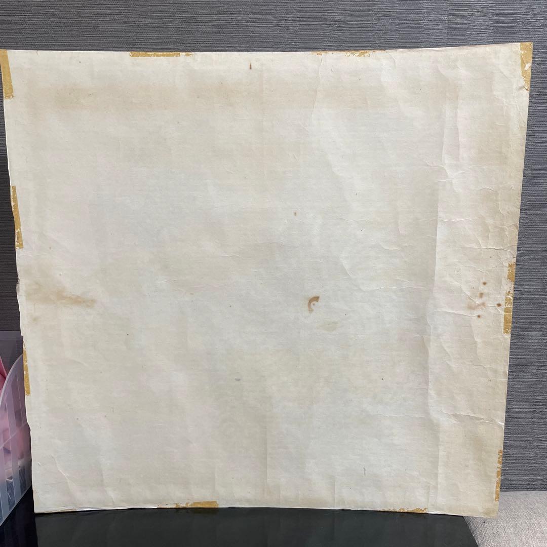 時代物 李朝 水墨画 虎 鳥 韓モノ 骨董 古玩 無銘