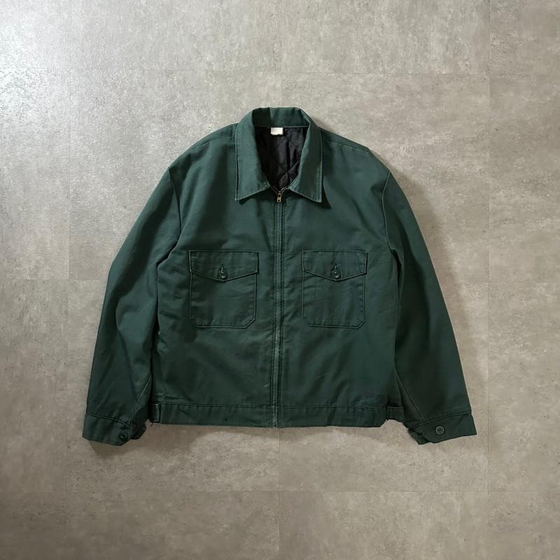 70-80s RED KAP グリーン 中綿入ワークジャケット Lサイズ 米国製