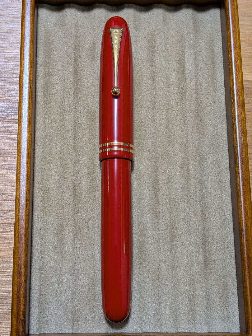 廃盤Namiki万年筆 URUSHIコレクション 朱リング50号 小太刀(太字)